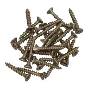 3mm x 20mm Countersunk Wood Chipboard Screw Fasteners PZ1 Drive 60pc