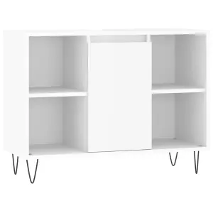 Berkfield Bathroom Cabinet High Gloss White 80x33x60 cm Engineered Wood