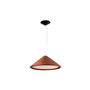 Luminosa Hue 3 Light Small Dome Ceiling Pendant Burgundy, E27