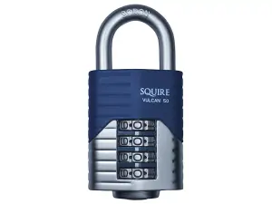 Squire Vulcan Open Boron Shackle Combination Padlock 40mm