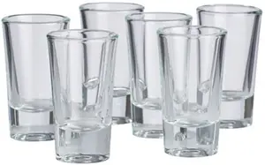 Dunelm Set Of 6 Shot Glasses, Clear