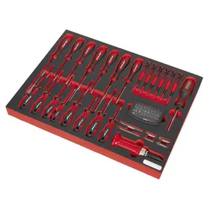 Sealey Tool Tray with Screwdriver Set 72pc TBTP04