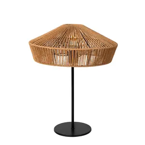 Lucide Yunkai Cottage Table Lamp 40cm - 1xE27 - Light Wood