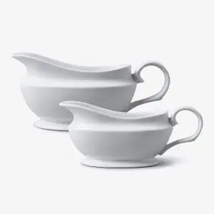 WM Bartleet & Sons Porcelain Gravy & Sauce Boats, Set of 2