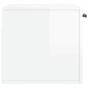 Berkfield Wall Cabinet High Gloss White 60x36.5x35 cm Engineered Wood