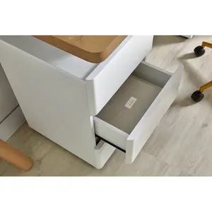 Ercie Desk White/Riviera Oak