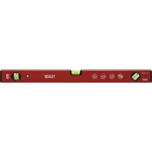 600mm Precision Milled Powder Coated Spirit Level with 45 Degree Angle