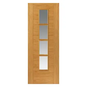 Bela Oak Glazed Unfinished Internal Door