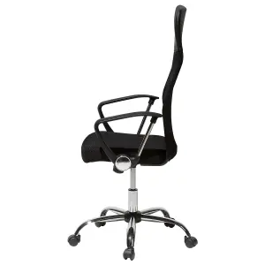 Beliani Minimalist Office Chair Black DESIGN