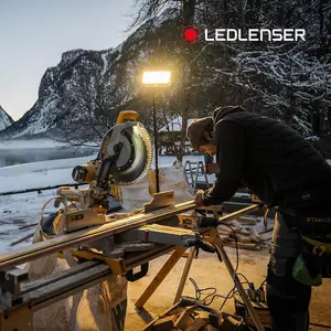 Ledlenser AF12R Rechargeable 8000lm LED Cordless Area Work Light Floodlight, IP67, Tripod Mounting, Up To 12.5H Battery, USB-C