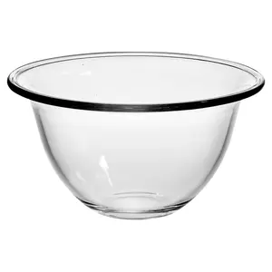 URBNLIVING 17cm Diameter 900ml Glass Mixing Bowl