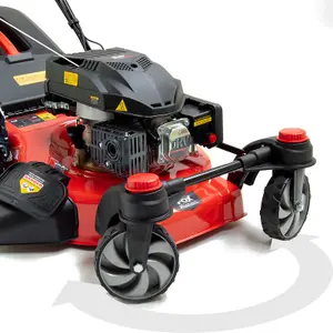 Petrol Lawn Mower Wolf Fox Zero Turn 4 Blades 20", 51cm, Recoil, Self Propelled