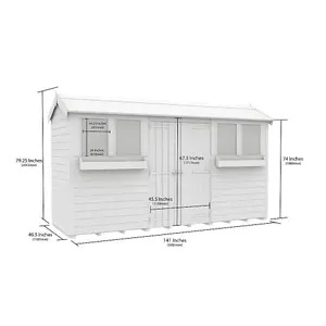 DIY Sheds 4x12 Apex Summer Shed