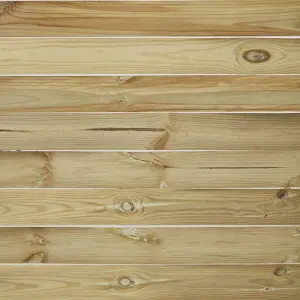 Khoper Traditional Autoclave Green Wooden Fence panel (W)1.8m (H)1.8m