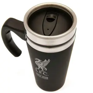 Liverpool FC Executive Travel Mug Black/Silver (One Size)