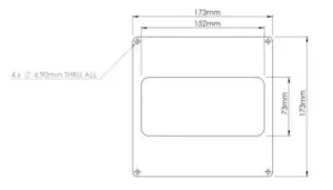 150mm x 70mm Rectangular Wall Plate