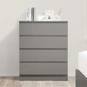 Birlea Oslo 4 Drawer Chest Grey