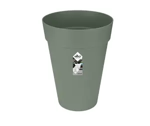 Elho Loft Urban Round High 35cm Plastic Plant Pot in Pistachio Green