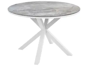 Garden Table Ceramic Glass Dark Grey MALETTO