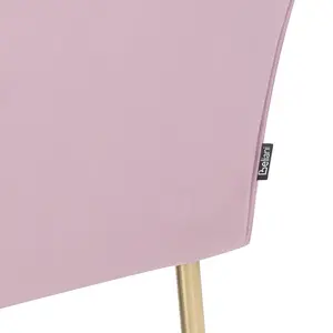 Velvet Chaise Lounge Light Violet NANTILLY