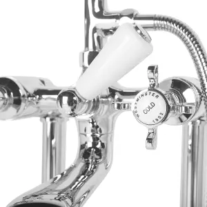 Freestanding Bathtub Faucet HEBBE Silver