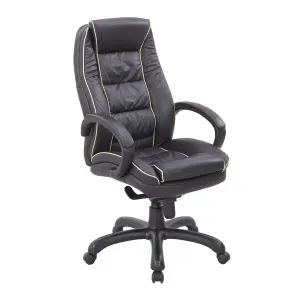 Nautilus Designs Office Chair Swivel Leather Faced Computer Chair for Home Office