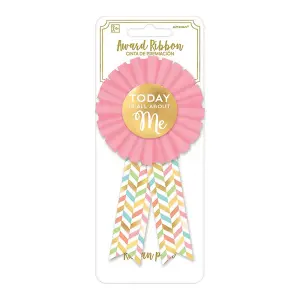 Amscan Confetti Badge Set Pink/Gold (One Size)