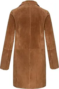 House Of Bruar Ladies Long Suede Jacket