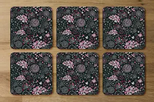 Different Flowers, Shapes & Birds (Coaster) / Default Title