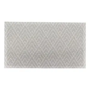 Grey Geometric Pattern Doormat (70 x 40cm)