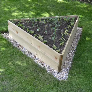 Greena Triangular Raised Bed 30 cm High, 120cm each side