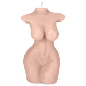 Peony Blush Desire Full Body Female Figure Candle