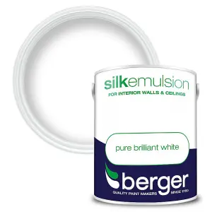 Berger 5L Silk Emulsion Paint White