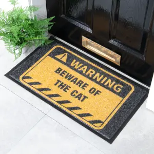 Beware of the Cat Doormat (70 x 40cm)