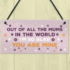 Special Mum Plaque Mum Birthday Christmas Gift From Daughter Son Gift For Her Hanging Plaque