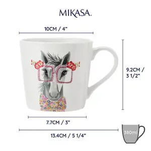 Mikasa Tipperleyhill Horse Print 380ml Mug