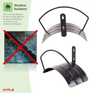 Oypla Heavy Duty Wall Mounted Garden Hose Pipe Hanger Storage Hook