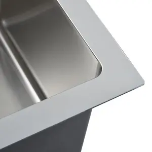 Berkfield Handmade Kitchen Sink Stainless Steel