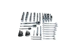 Laser 3500 89pc AF & Metric Socket & Wrench Set Mixed Drive