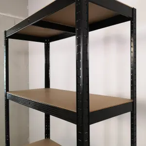 Garage Shelving 90cm Wide & 180cm High Heavy Duty 5 Tier Multipurpose Metal Racking Unit  or Warehouse Shelving Storage