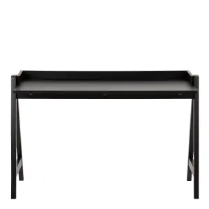 Miso Office Desk in Matt Black lacquered