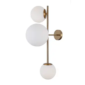 Luminosa Vailante Modern 3 Light Wall Lamp, E27+E14