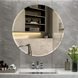 40x40cm Frameless Round Wall Mounted Mirror