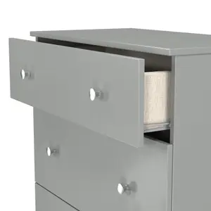 Yarmouth Ready assembled Grey 3 Drawer Chest (H)875mm (W)740mm (D)390mm