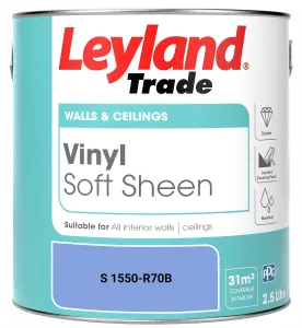 Leyland Trade Vinyl Soft Sheen Walls & Ceilings Emulsion Paint (S 1550-R70B) - 2.5L