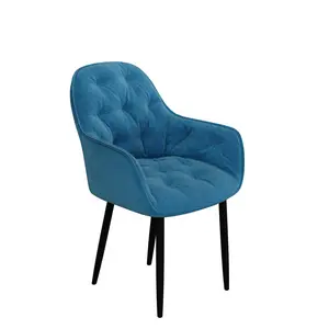 Yazmin Upholstered Dining Chair (Set of 2) Blue