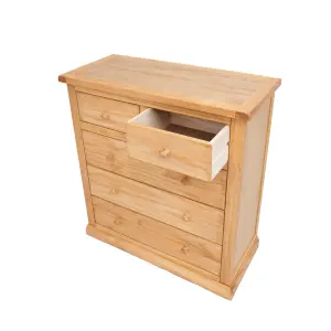 Lucca 5 Drawer Chest of Drawers Wood Knob