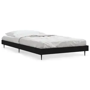 Berkfield Bed Frame Black 90x200 cm Engineered Wood