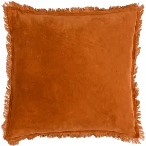 Yard Jaye Velvet Fringed Polyester Filled Cushion