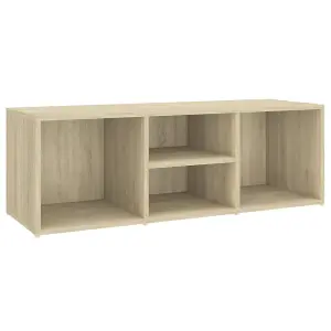 Berkfield Shoe Storage Bench Sonoma Oak 105x35x35 cm Engineered Wood